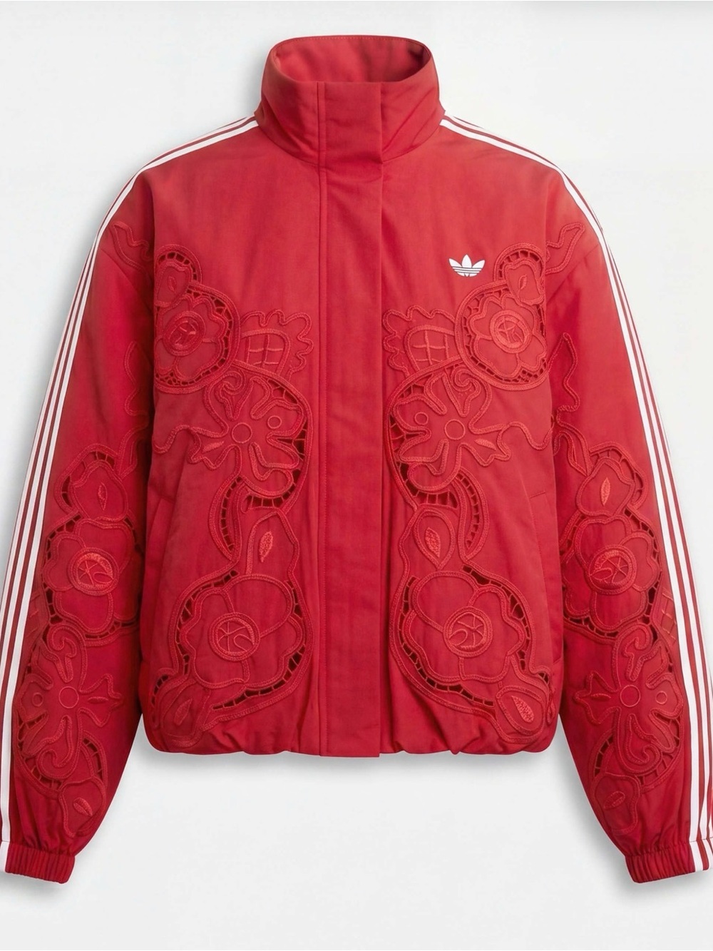 adidas x Asos Red Embroidered Bomber Track Jacket